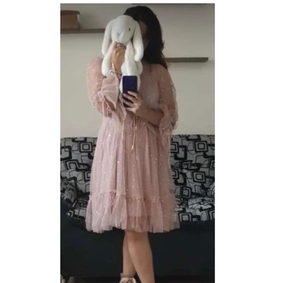 👗HP🎉Fairy dress pink sparkle sequin mesh - Picture 5 of 12